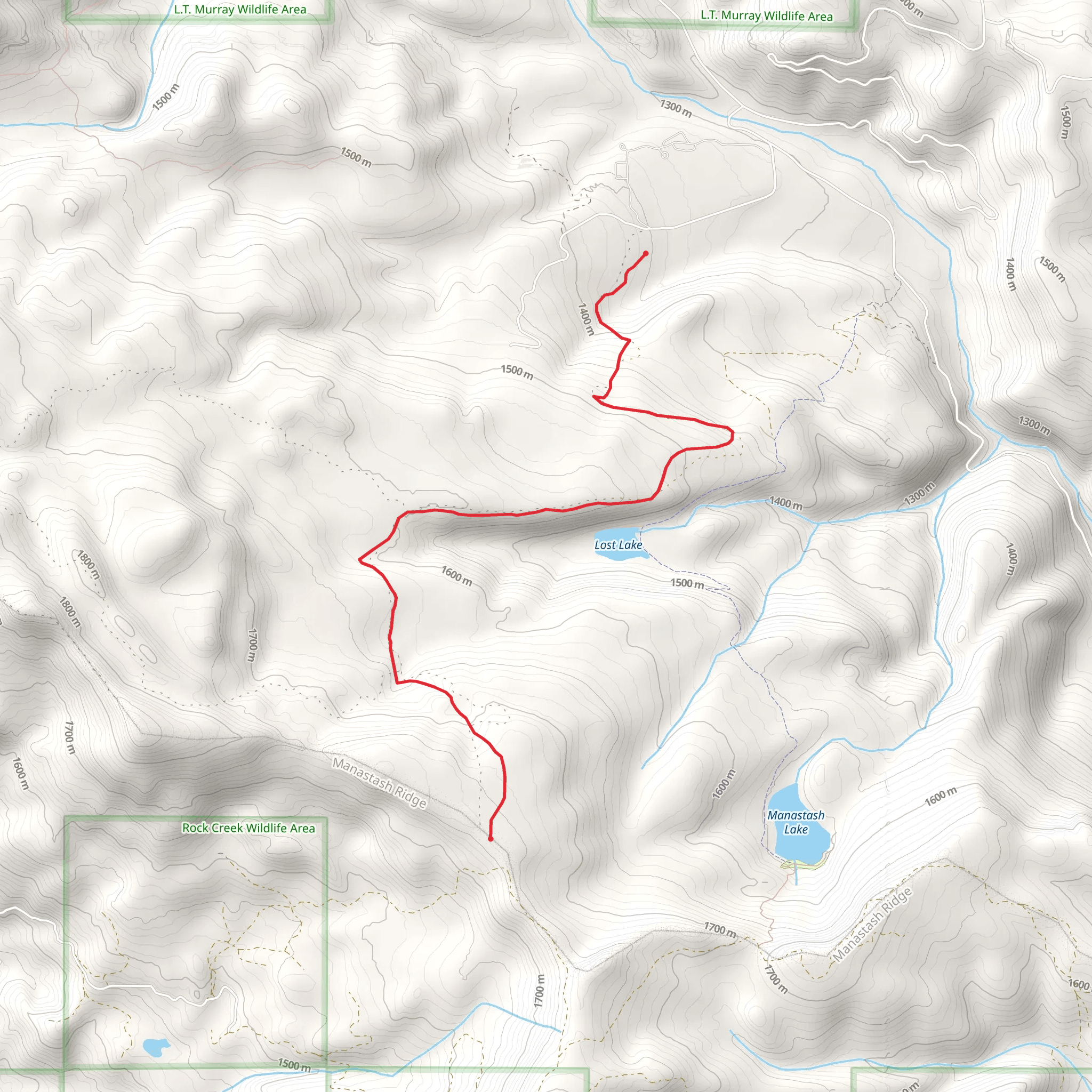 Tripod Flat Trail mobile static map