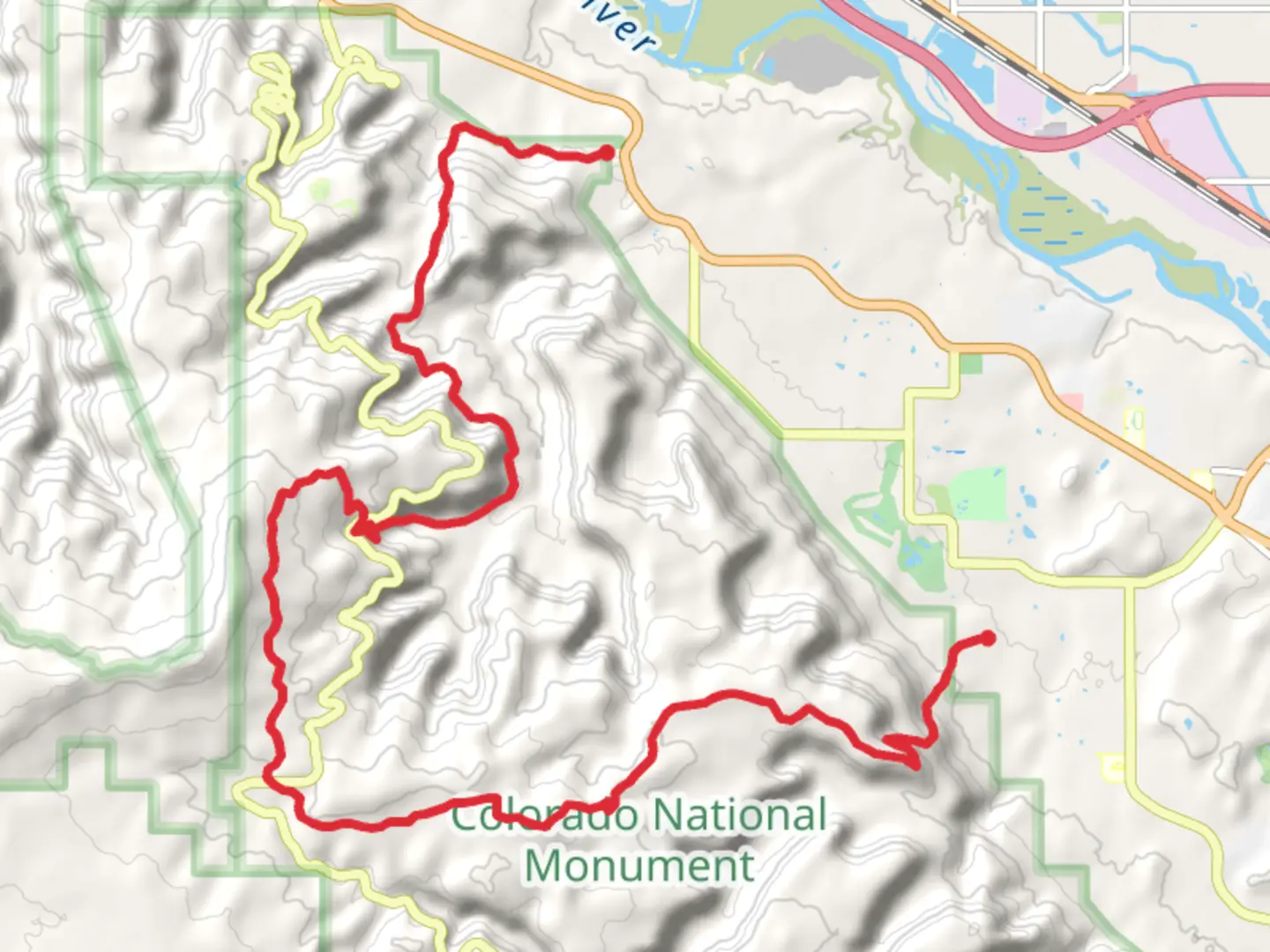 An image depicting the trail Liberty Cap, Black Ridge and Wedding Canyon Trail and its surrounding area.