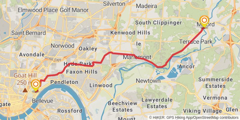 American Discovery Trail North Route stage 85 Map