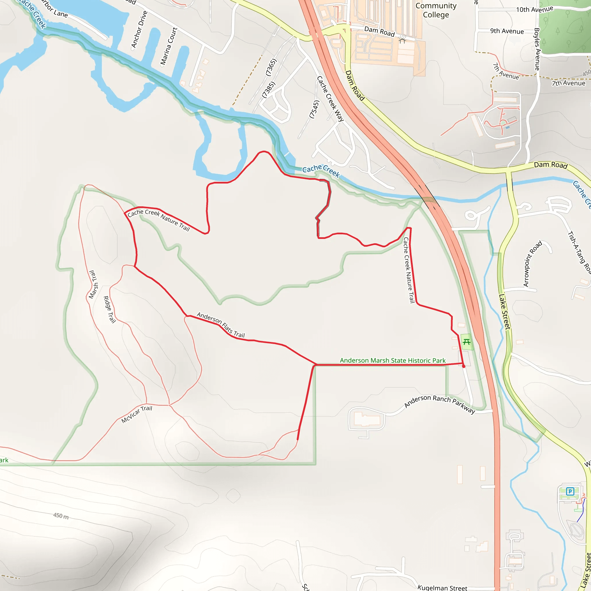 Anderson Ranch Parkway Loop - North mobile static map