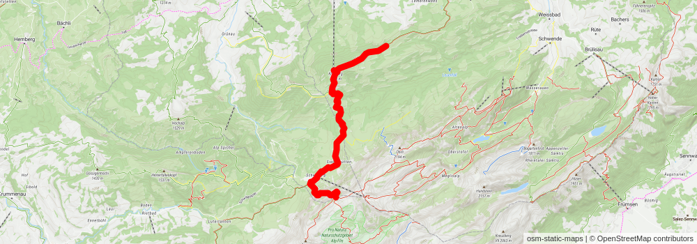 Die Königstour im Alpstein stage 2 Map
