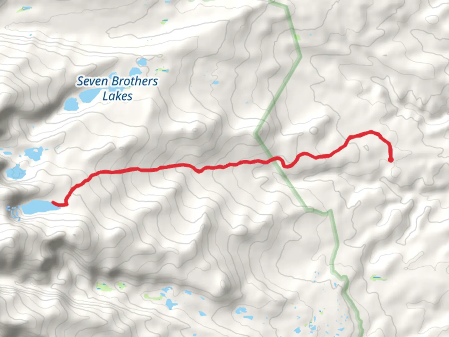 An image depicting the trail Lake Angeline Walk and its surrounding area.