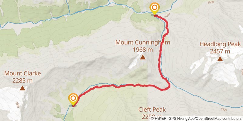Rees - Dart Track stage 2 Map