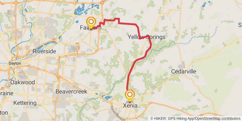 North Country Trail - Ohio stage 19 Map