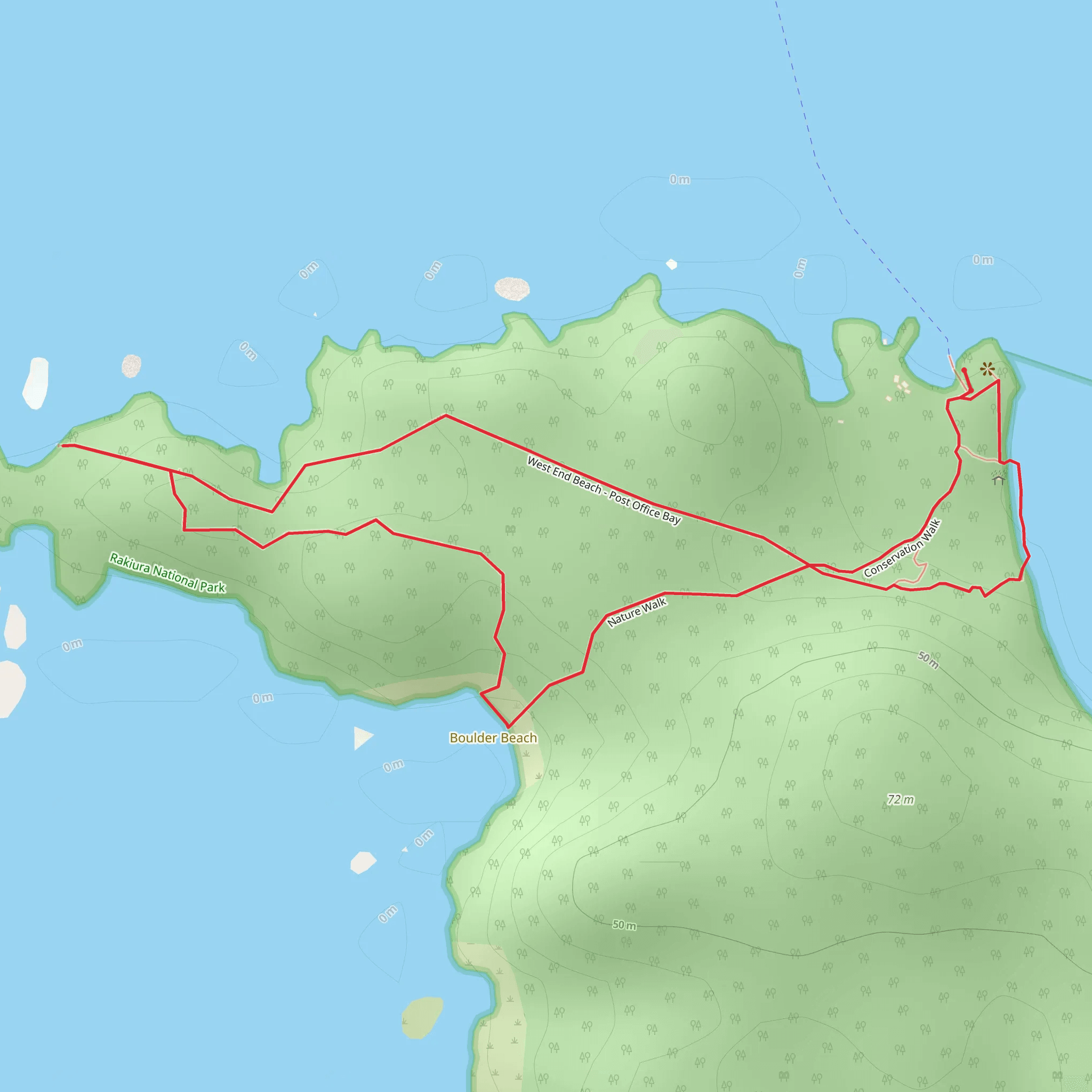Ulva Island - Te Wharawhara Walking Track mobile static map