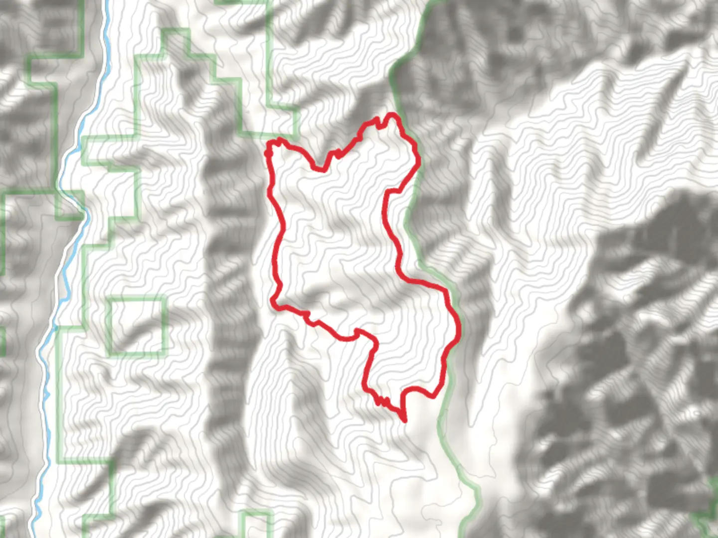 An image depicting the trail Freezeout and Western Rim National Recreation Loop Trail and its surrounding area.