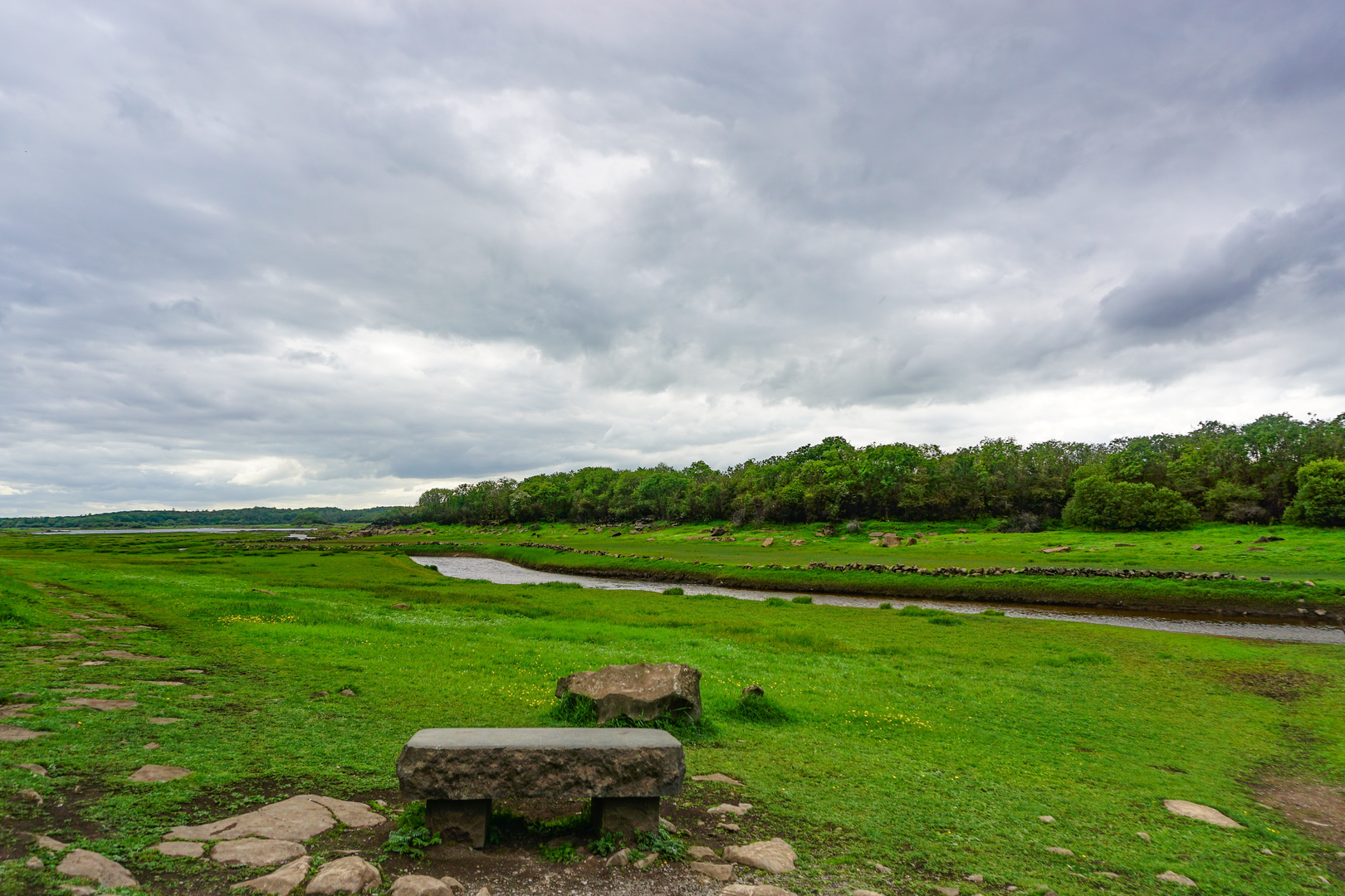 An image depicting the trail Gort River Walk and its surrounding area.