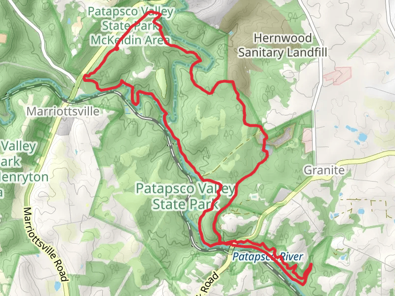 Switchback, Quarry and Thru Loop Trail