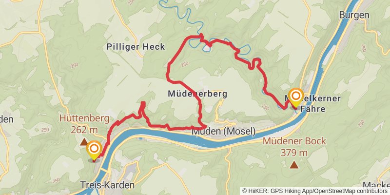 Moselsteig stage 19 Map