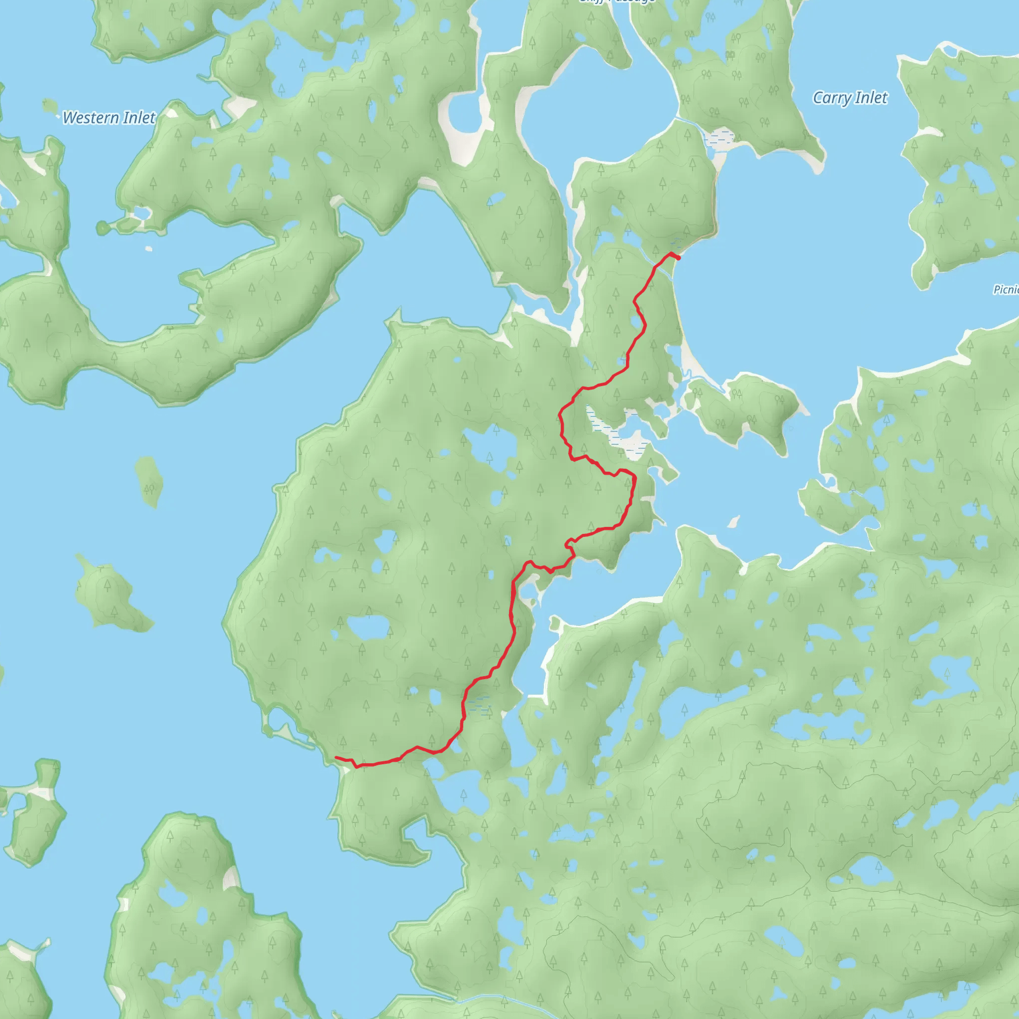 Big Bay Walk mobile static map