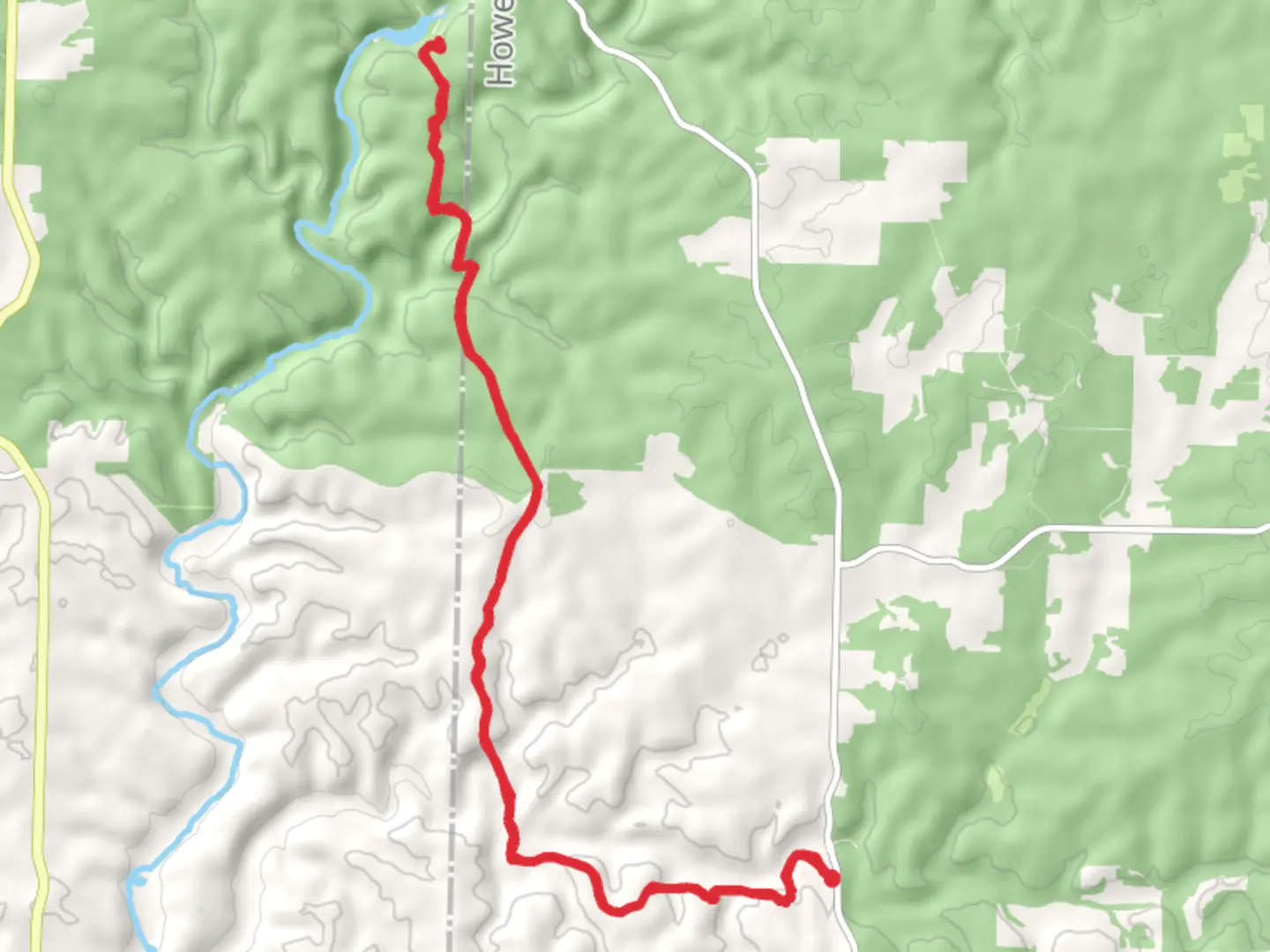 An image depicting the trail Noblett Lake via Ridge Runner Trail and its surrounding area.