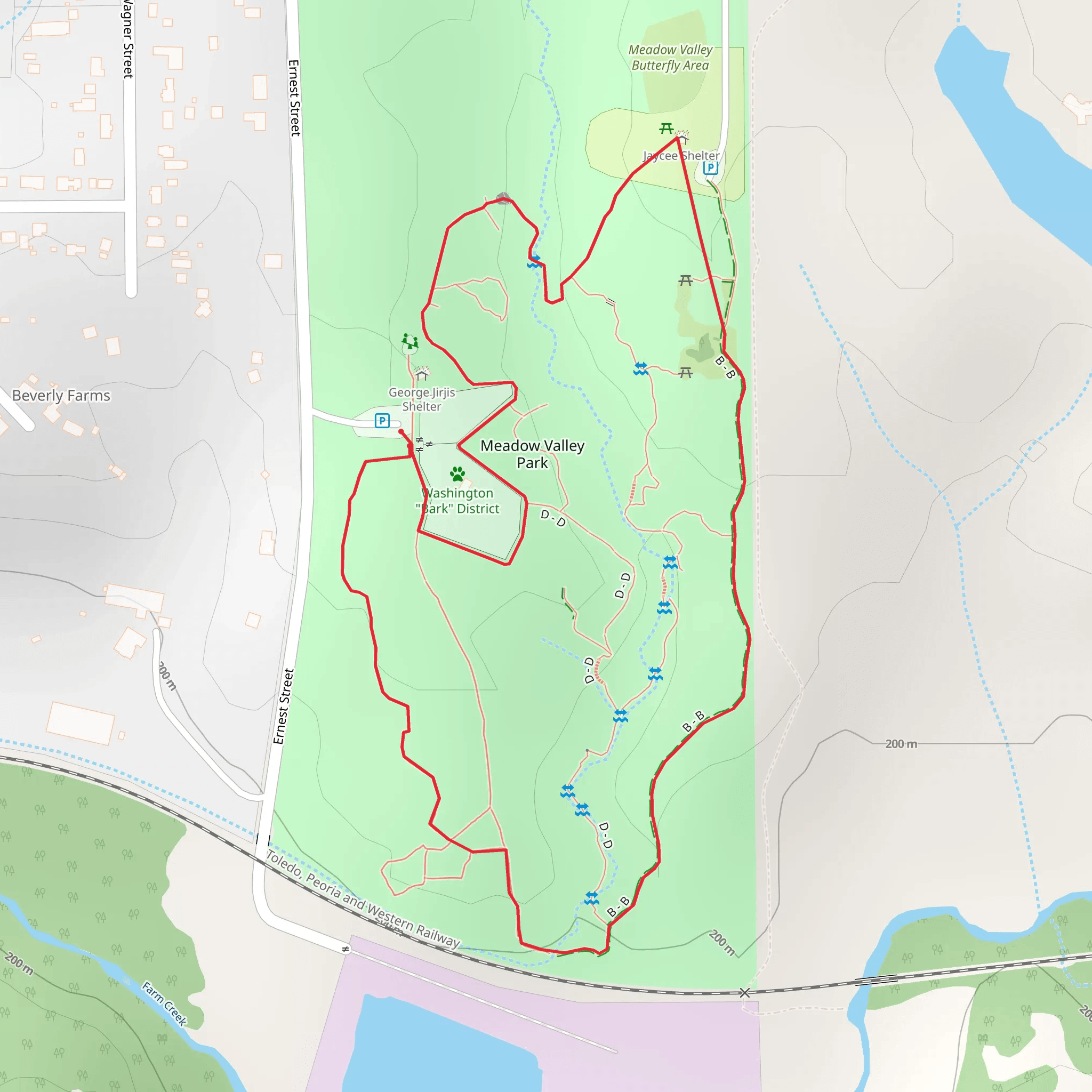 Meadow Valley Park Loop mobile static map