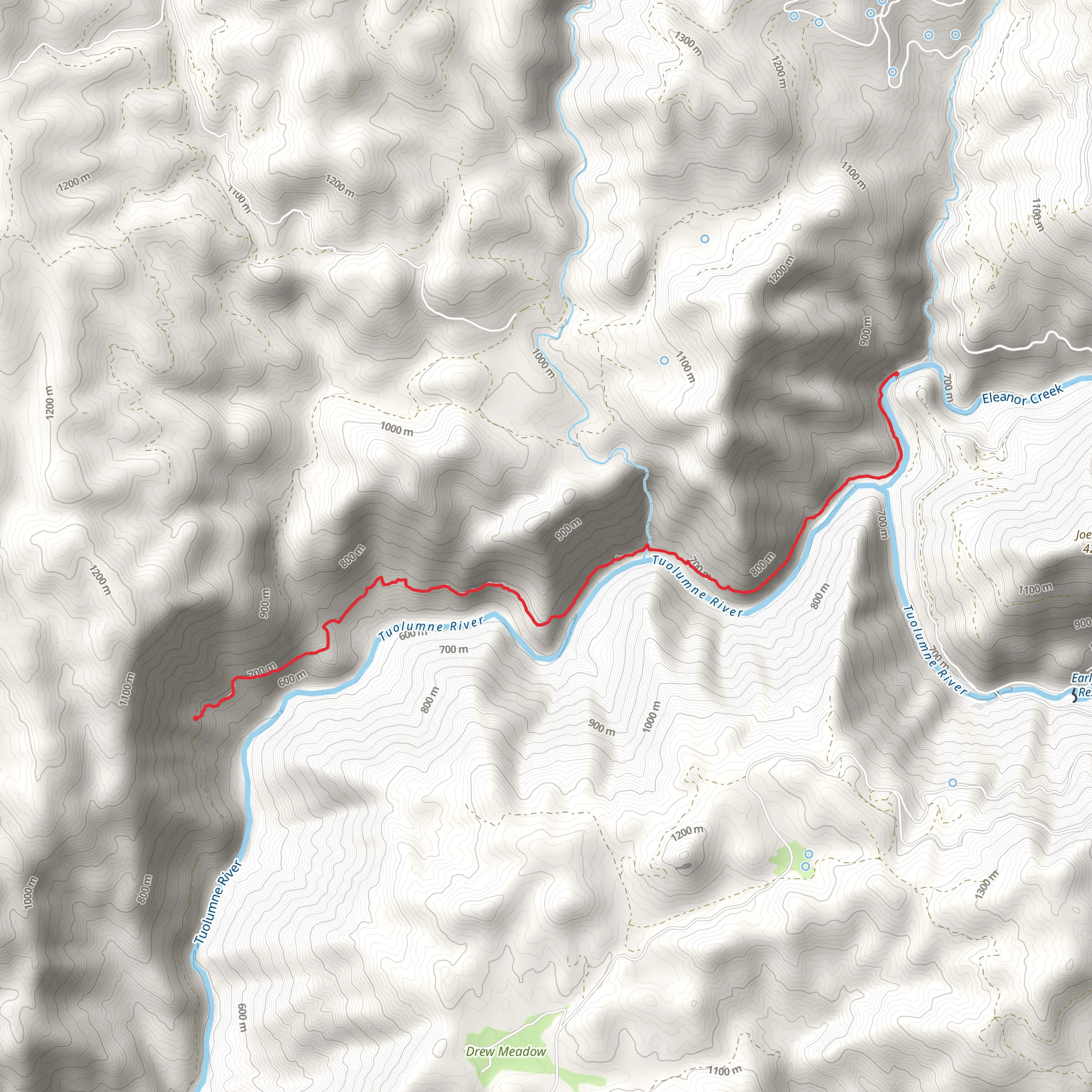 Andresen Mine Trail mobile static map
