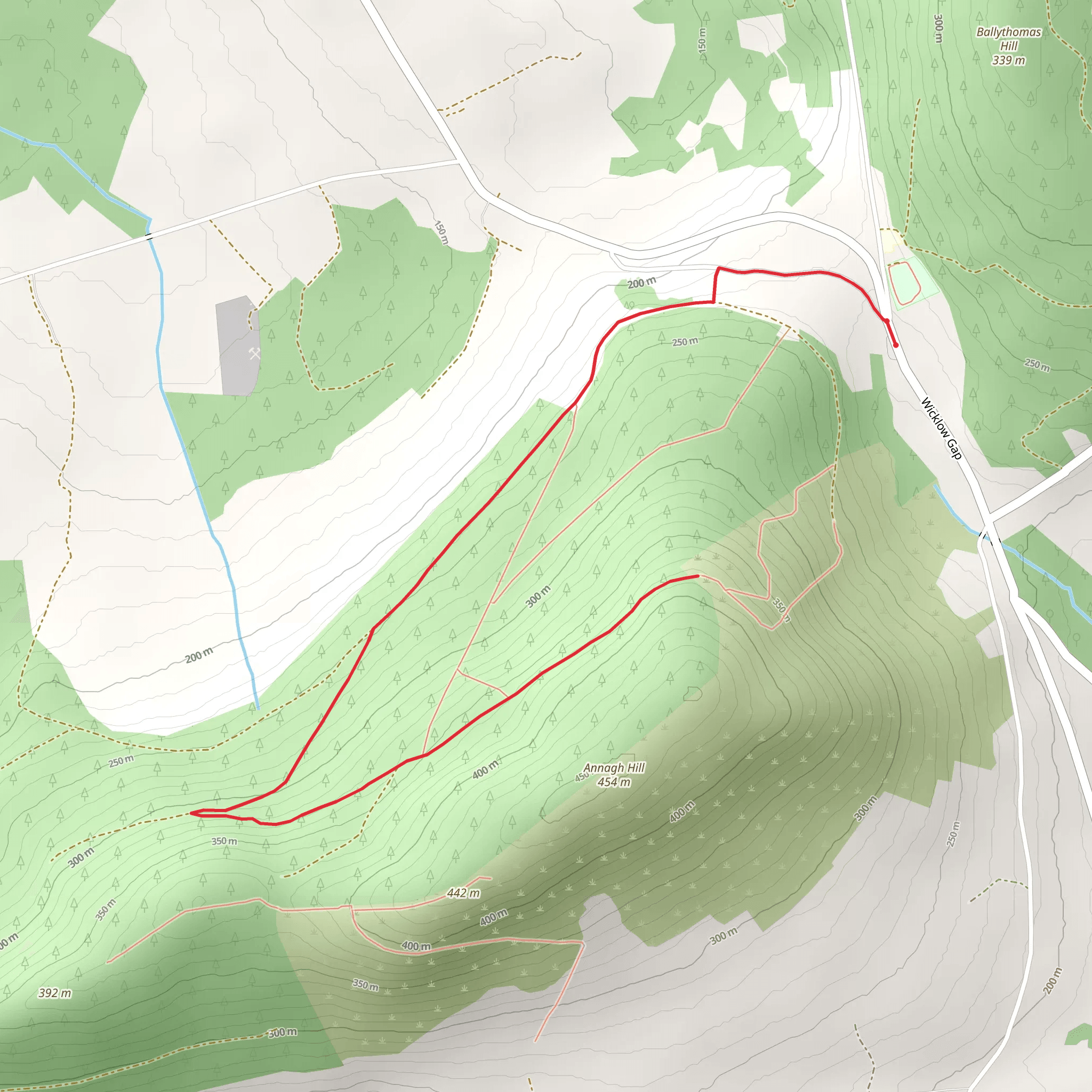 Annagh Hill - Turnaround Trail mobile static map