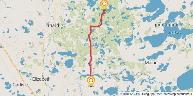 North Country Trail - Minnesota stage 5 Map