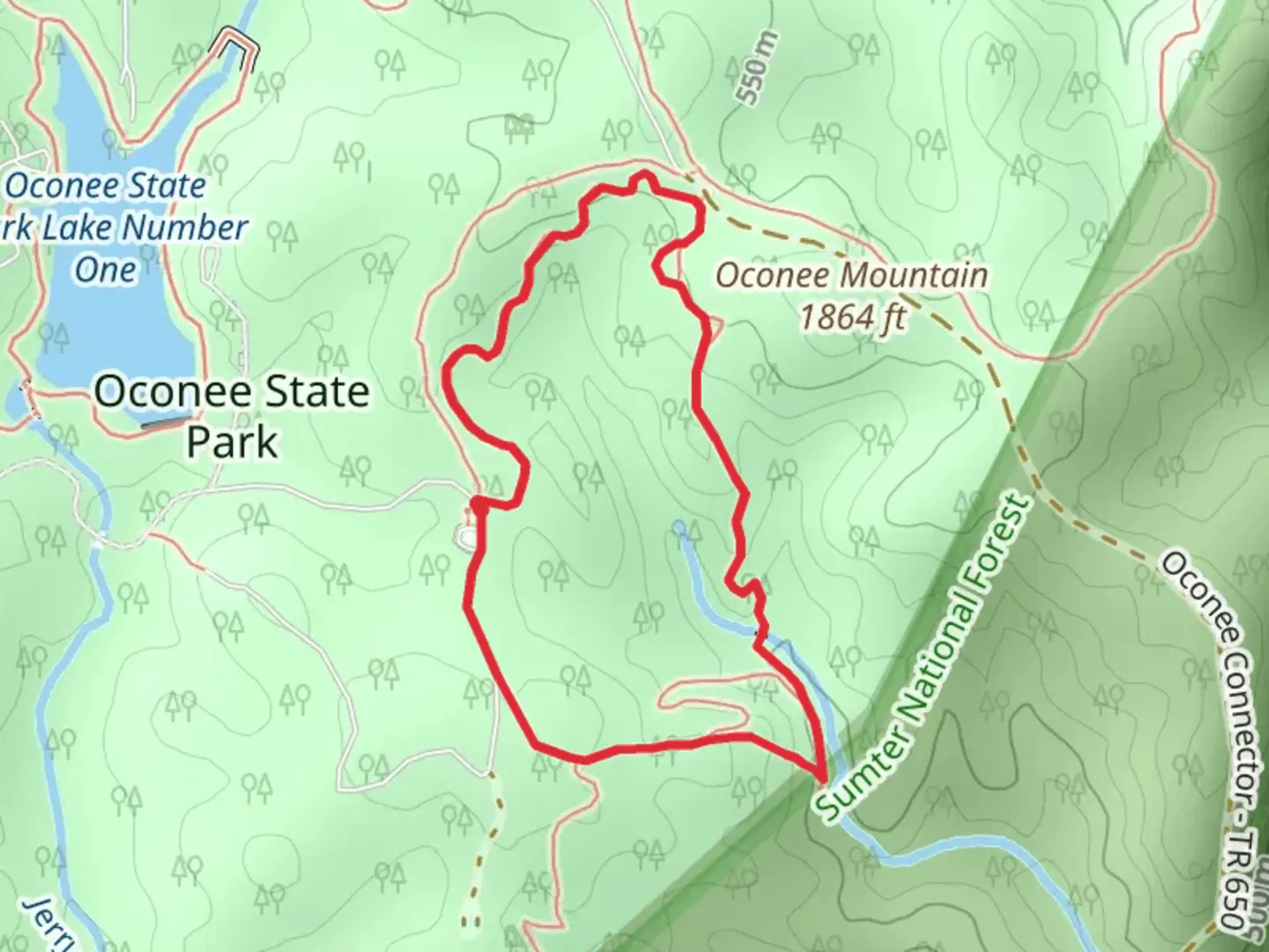 An image depicting the trail Old Waterwheel Loop Trail and its surrounding area.