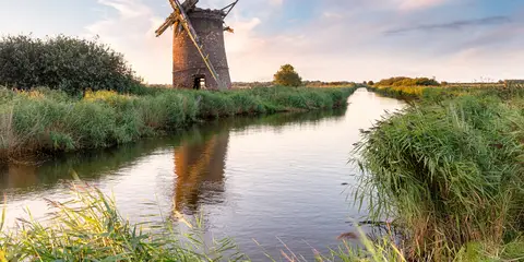 An image depicting the trail Horsey Windpump and Estate Walk Norfolk and its surrounding area.