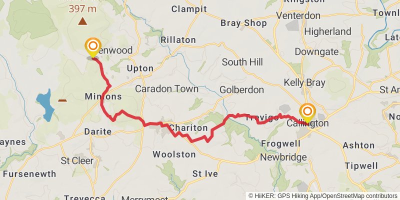 Celtic Way stage 52 Map