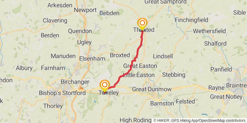Harcamlow Way stage 10 Map