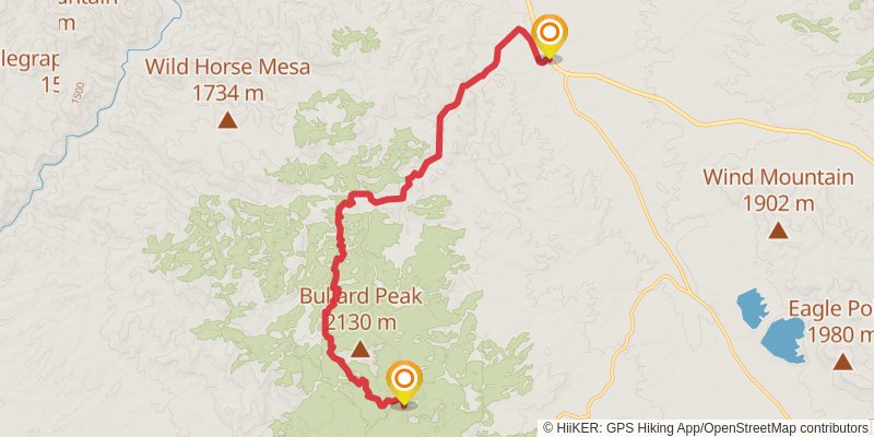 Continental Divide Trail - New Mexico stage 12 Map