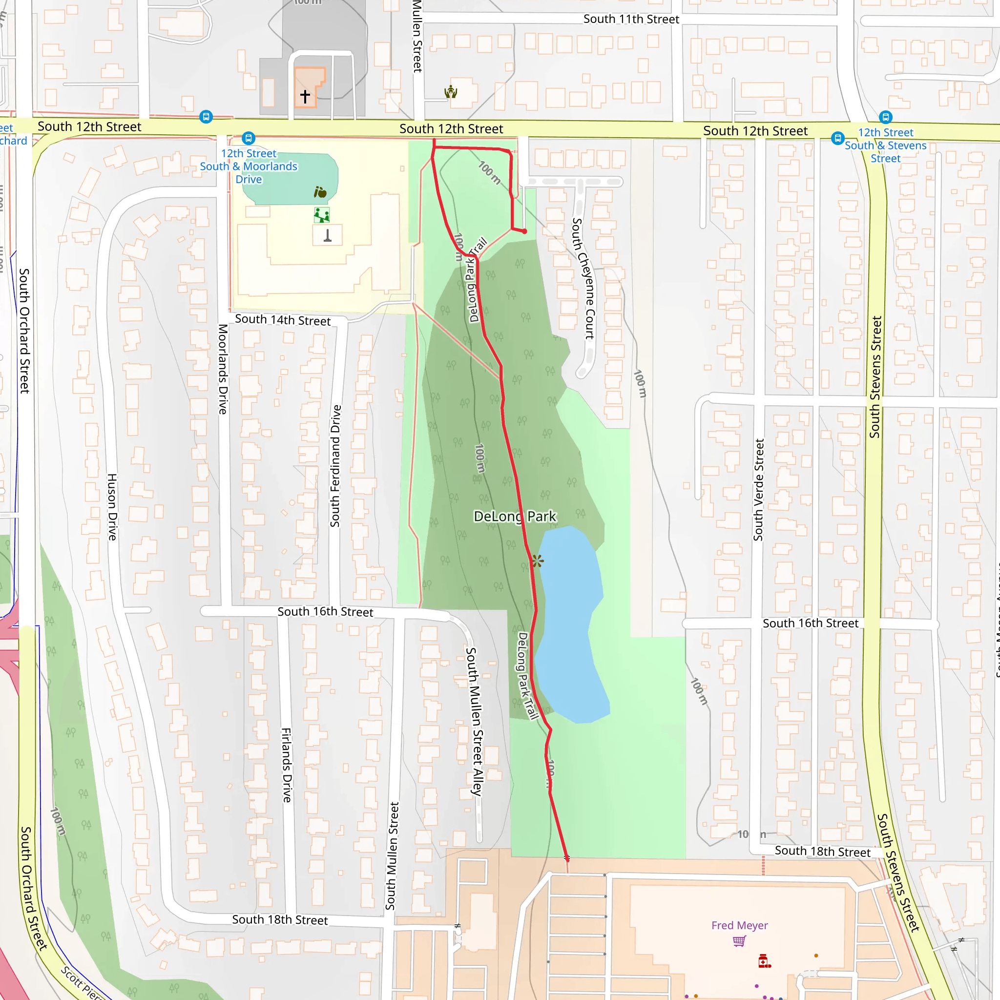 DeLong Park mobile static map