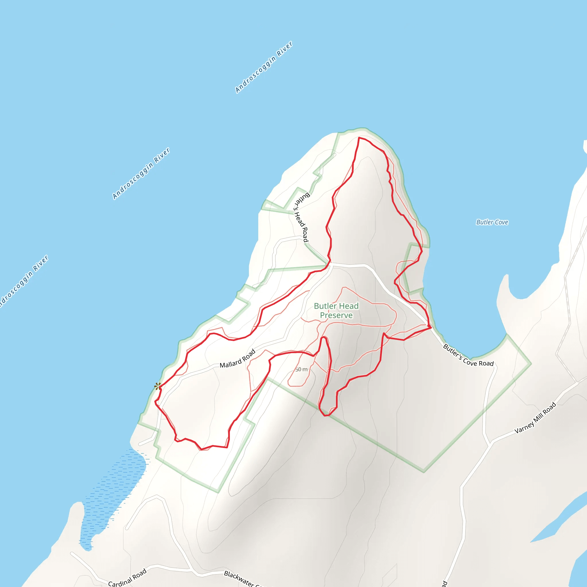 Loop Around Butler Cove mobile static map
