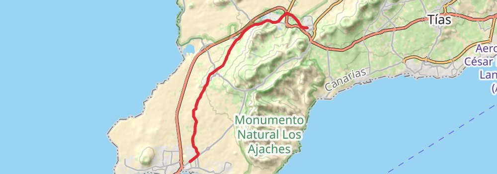 GR 131 Fuerteventura stage 4 Map