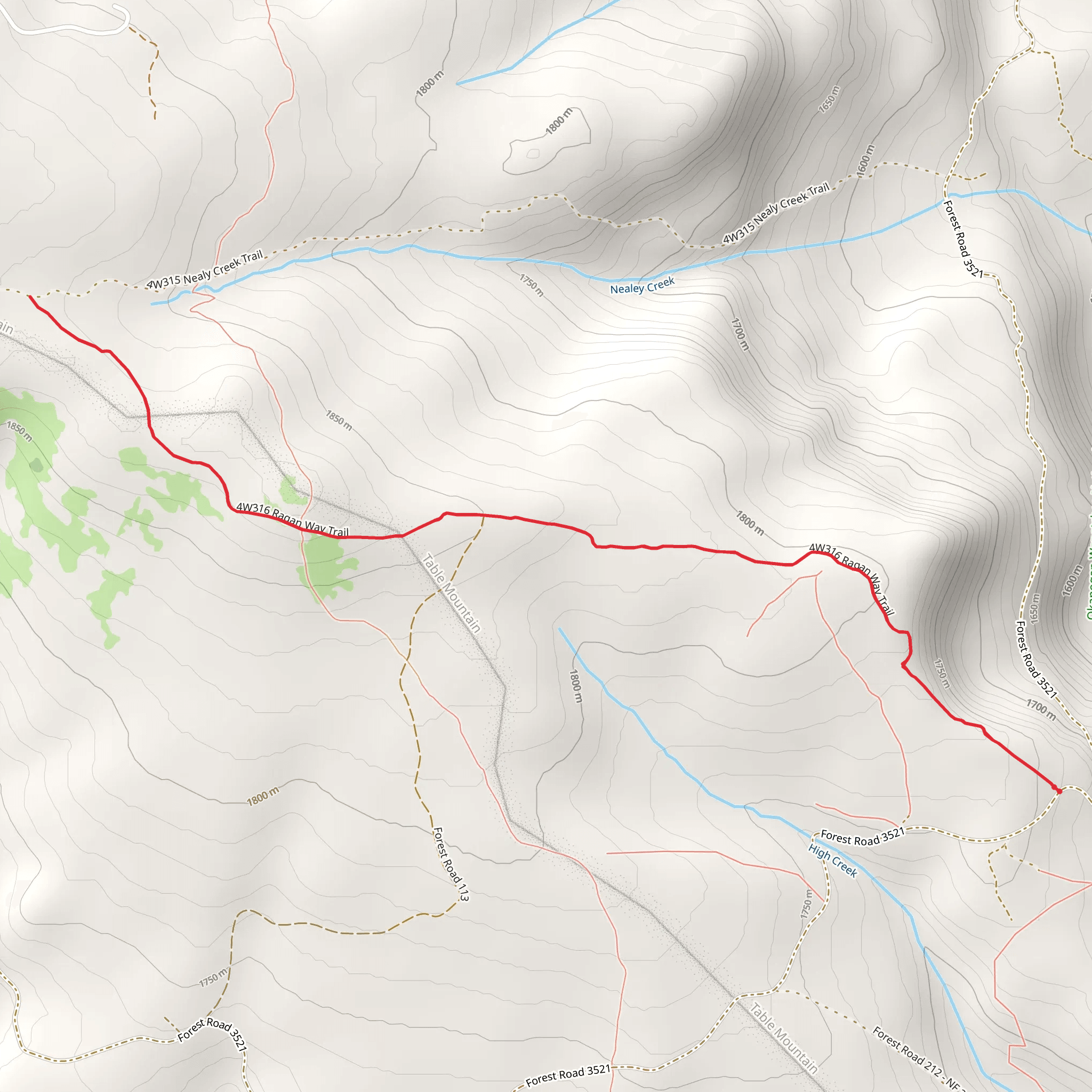Ragan Trail mobile static map