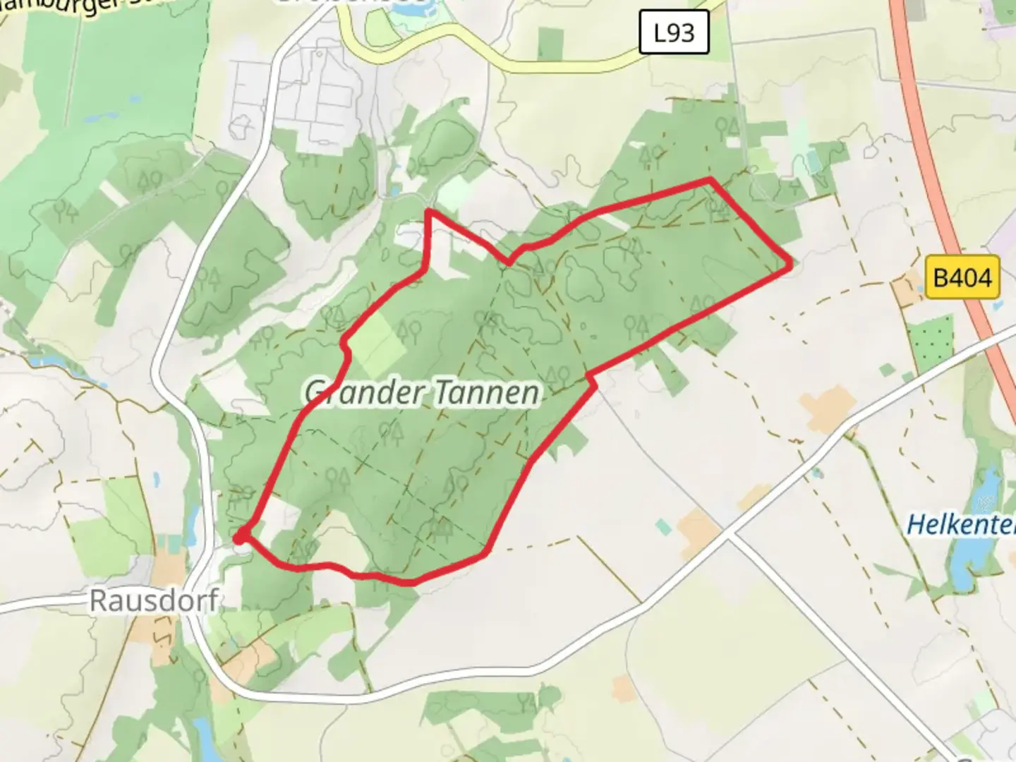 An image depicting the trail Grander Tannen Loop and its surrounding area.
