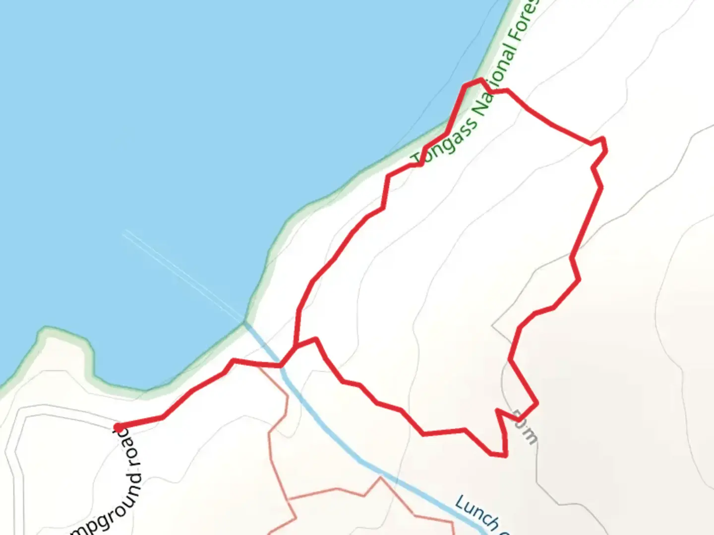 An image depicting the trail Settlers cove campground road Loop and its surrounding area.