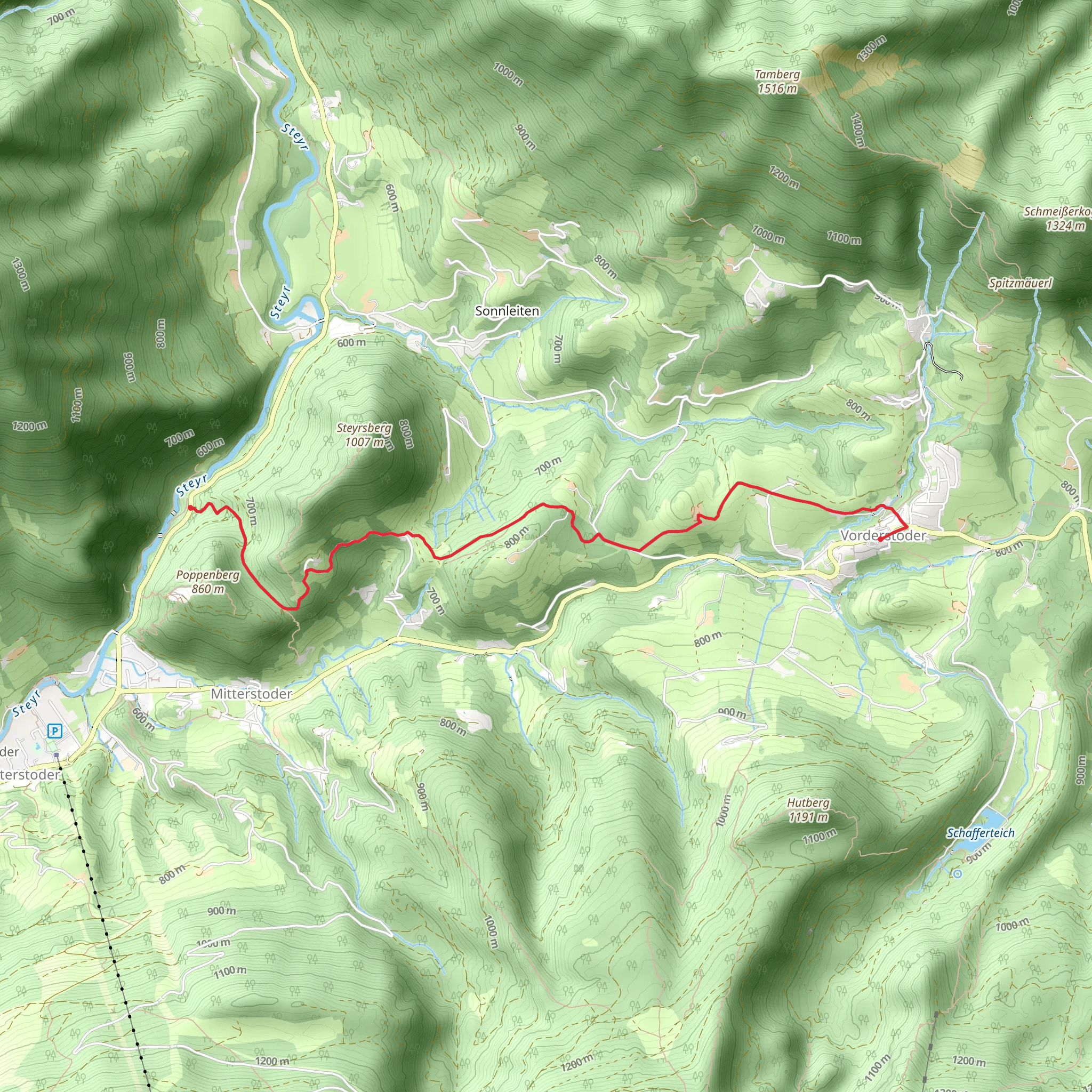 Vorderstoder - Strumboding mobile static map