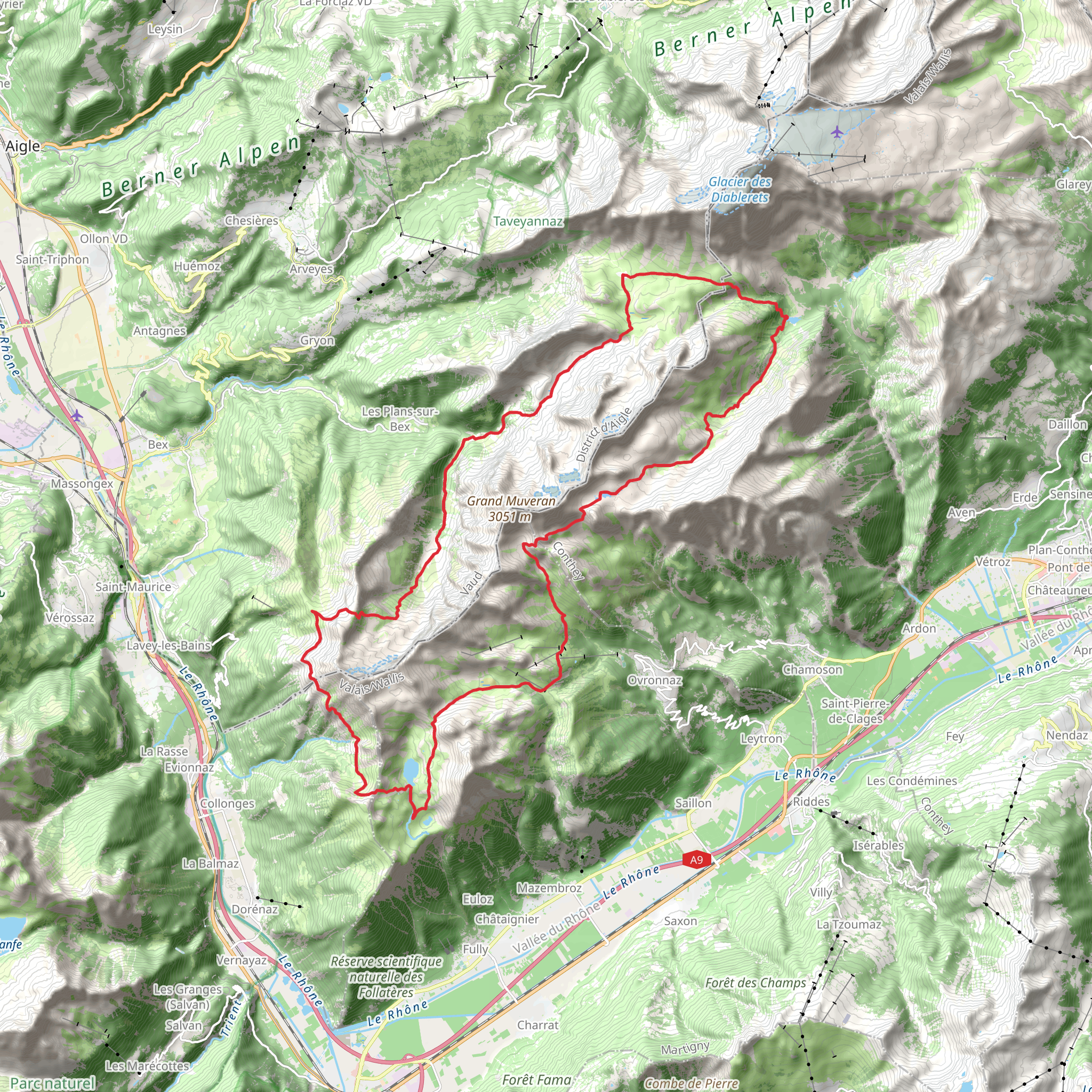 Tour des Muverans mobile static map