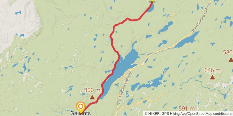 Newfoundland T'railway Trail stage 8 Map