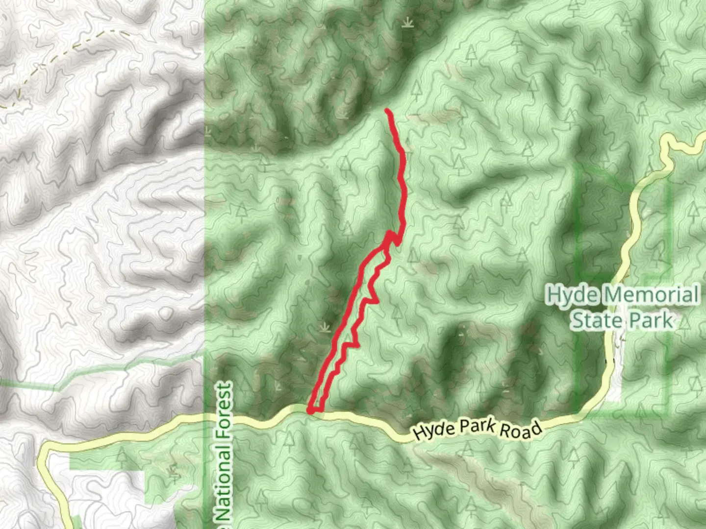 An image depicting the trail Chamisa Loop Trail and its surrounding area.