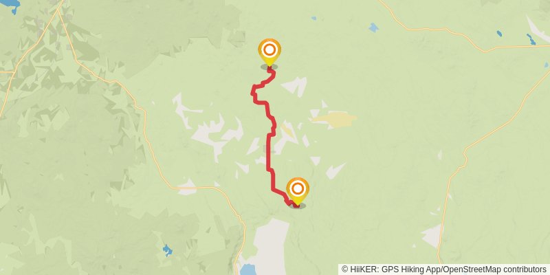 Oregon Desert Trail alt 1 Map