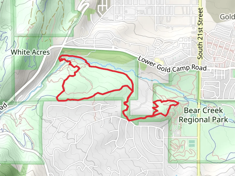 Bear Creek Regional, Yellowjacket and Gateway Loop Trail