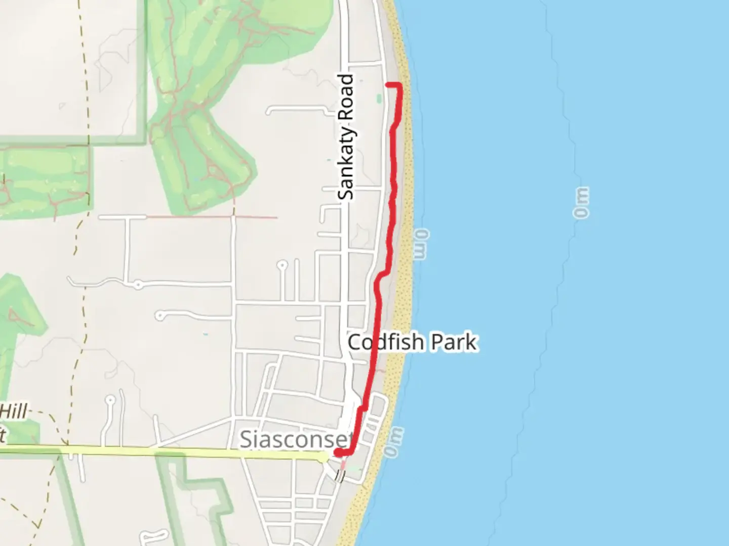 An image depicting the trail Sconset Foot Path Trail and its surrounding area.