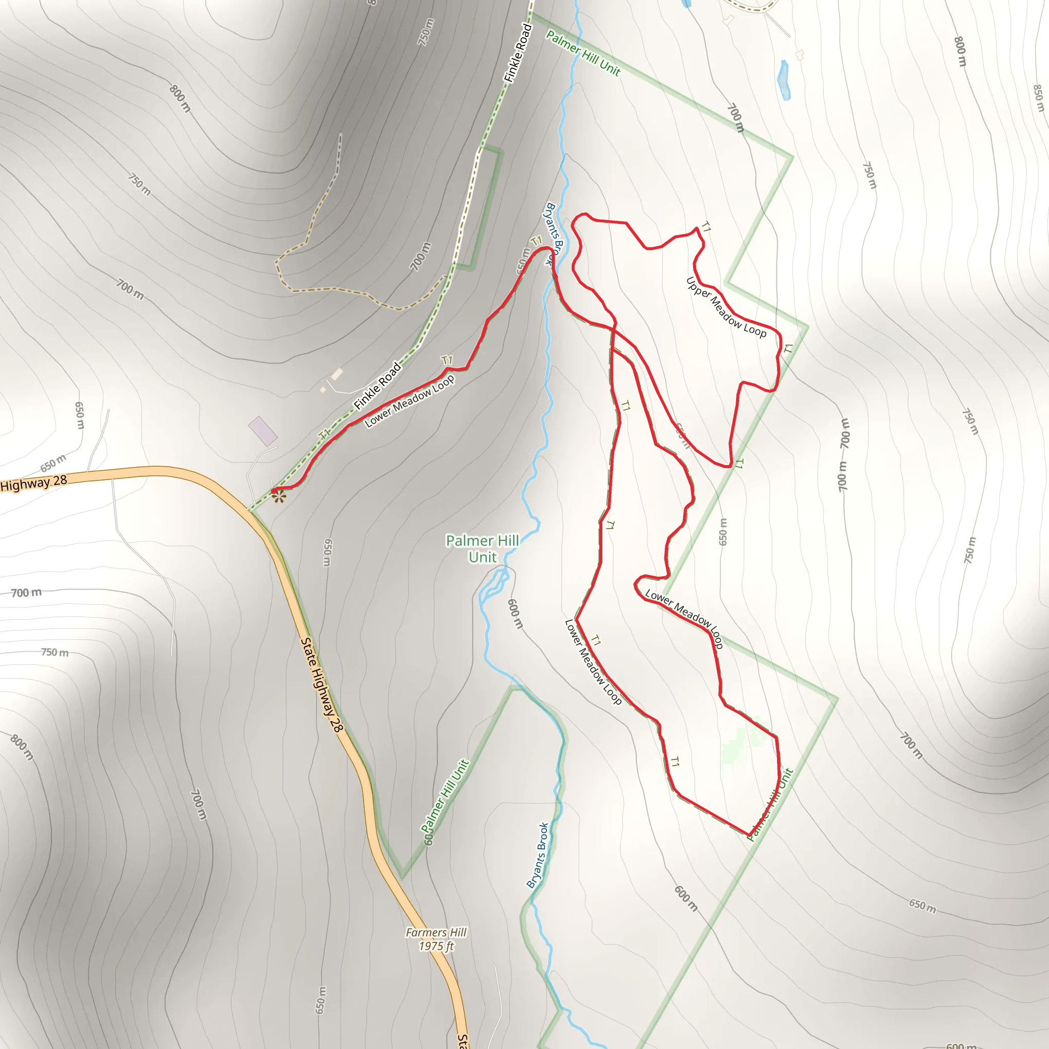 Bryants Brook from Finkle Road mobile static map