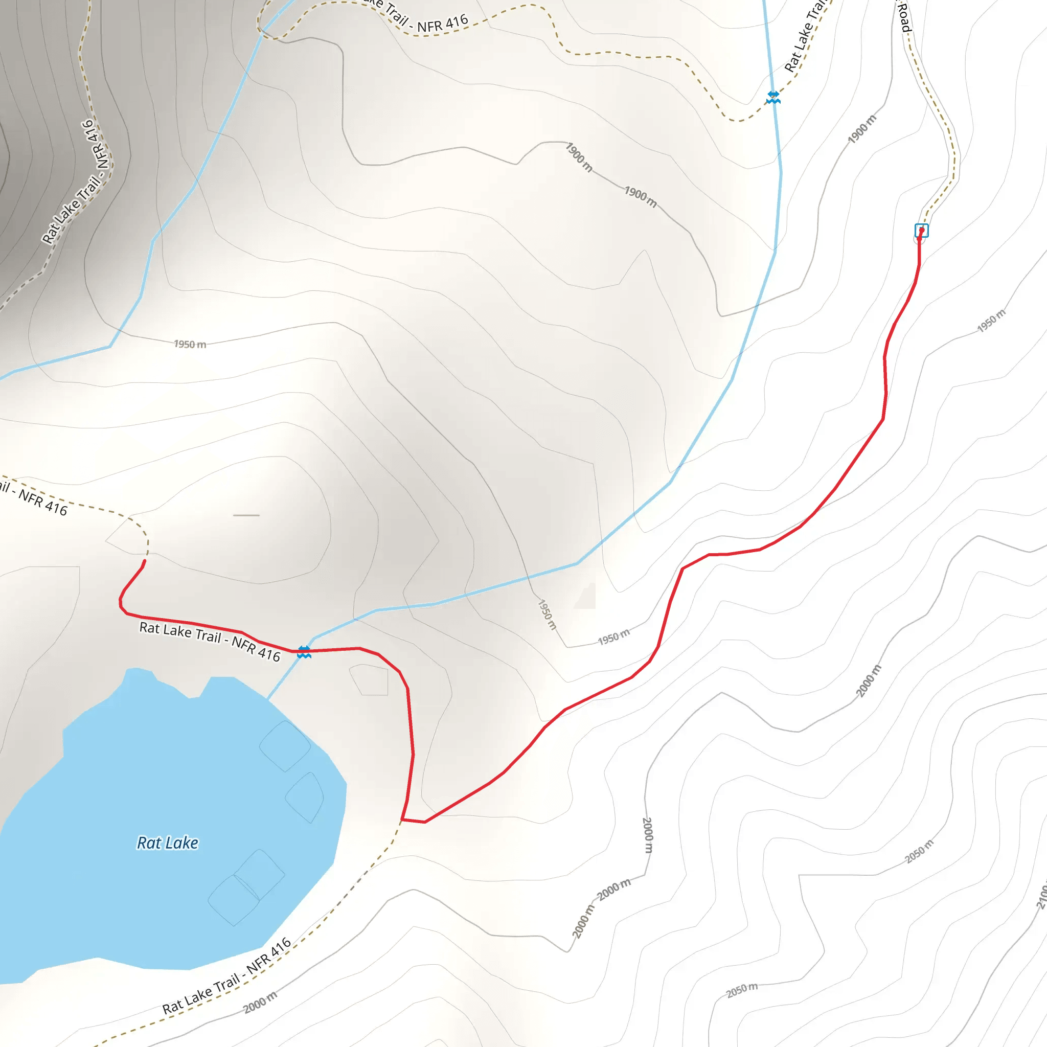 Rat Lake mobile static map