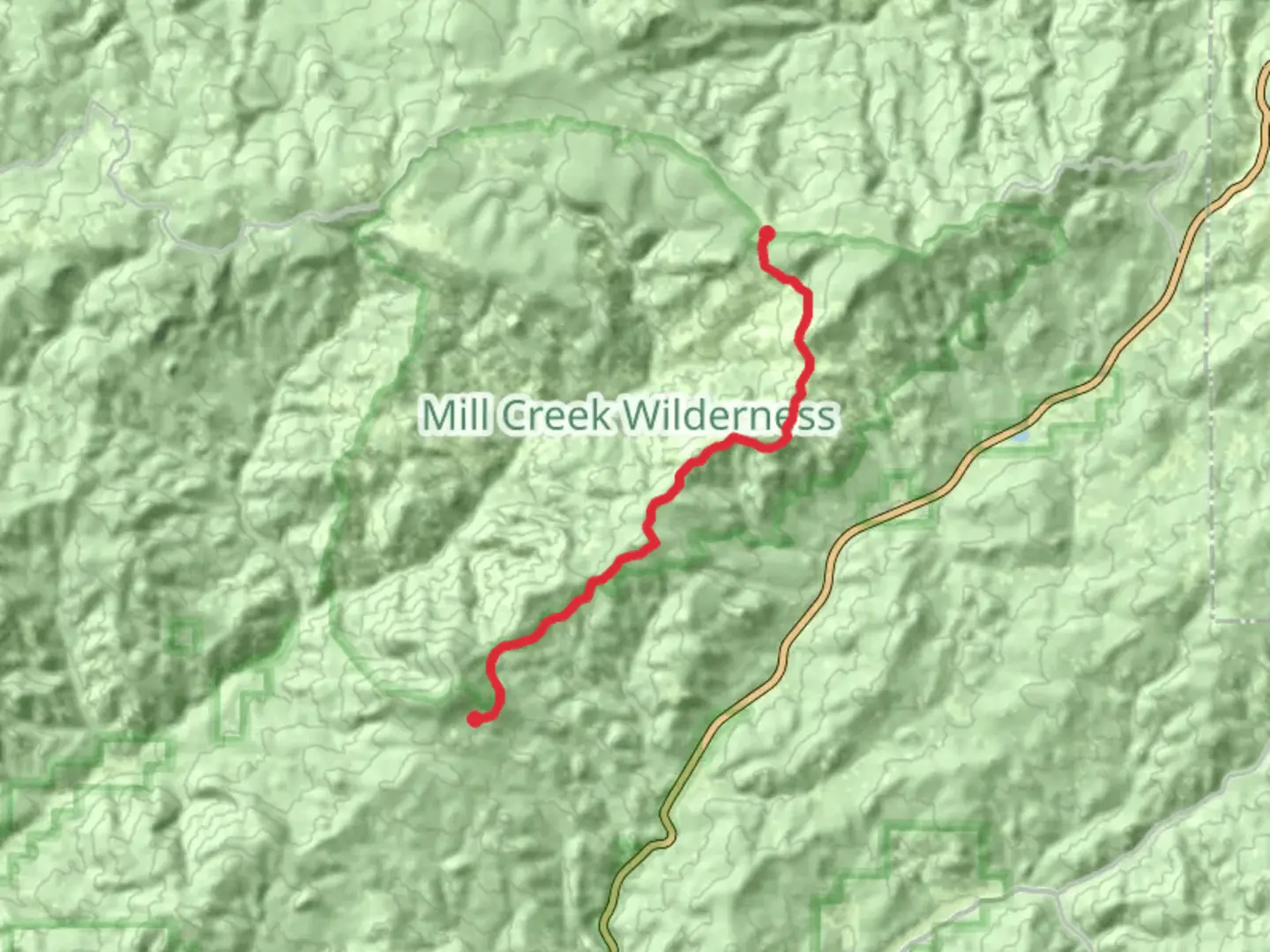 An image depicting the trail Wildcat Trail and its surrounding area.