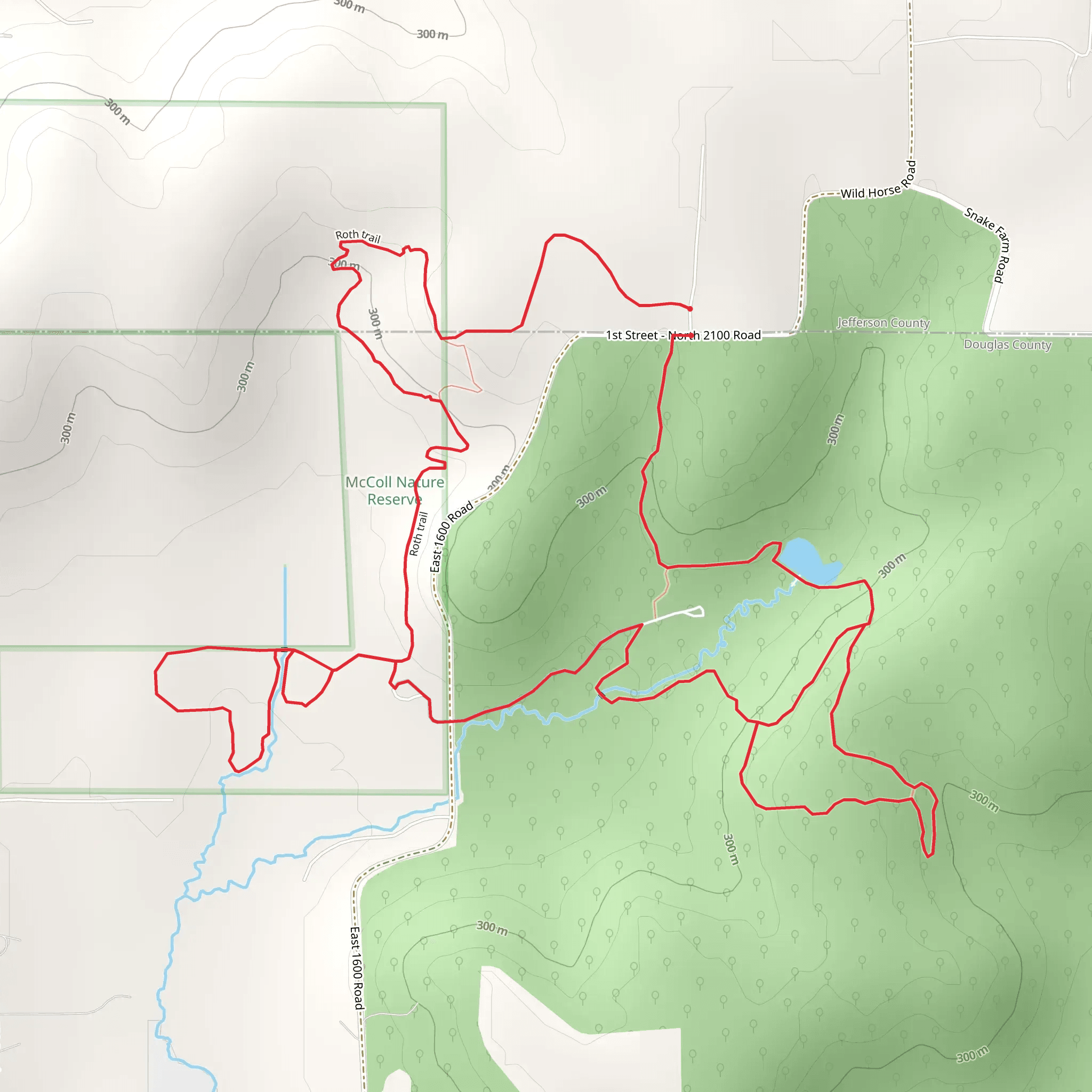 Roth Loop Trail mobile static map