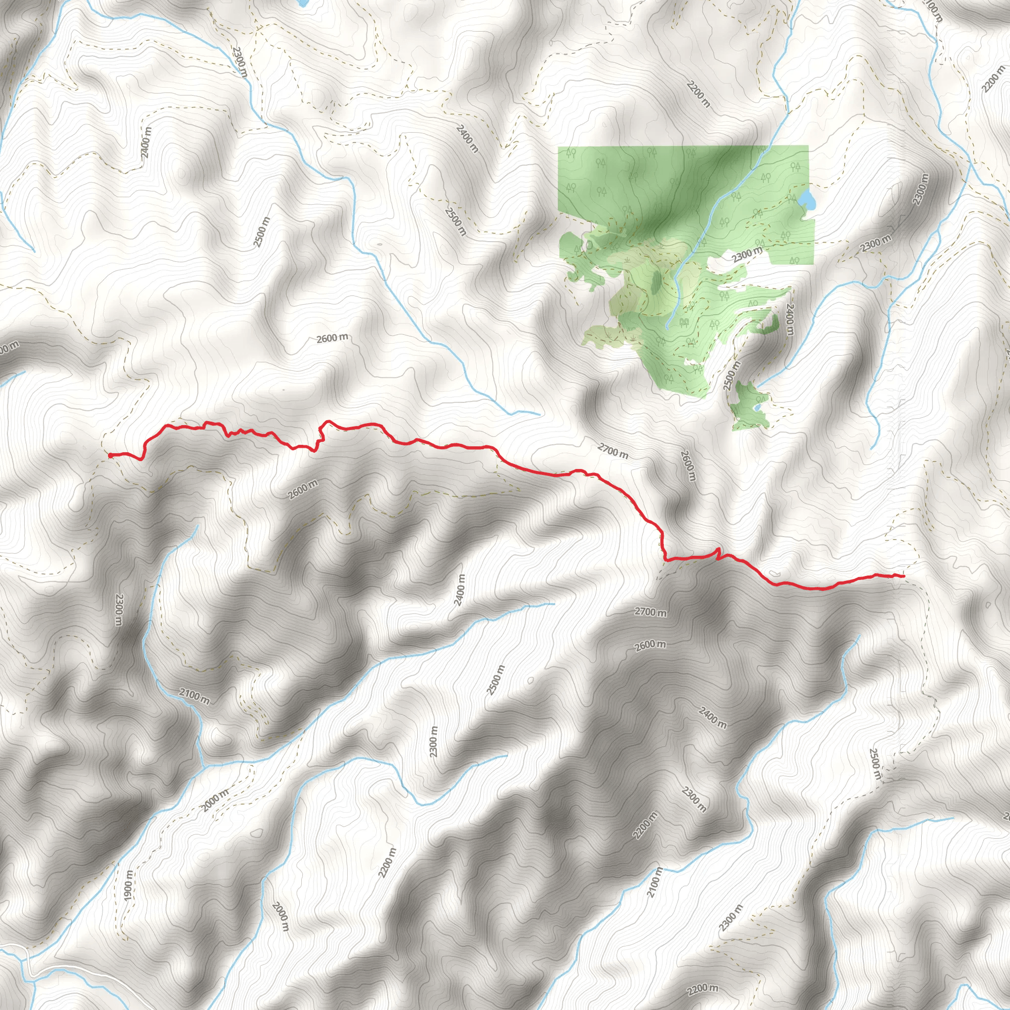 Mica Ridge Trail mobile static map
