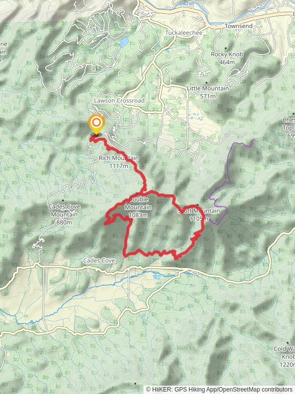 Indian Grave Gap Trail and Crooked Arm Ridge Trail
