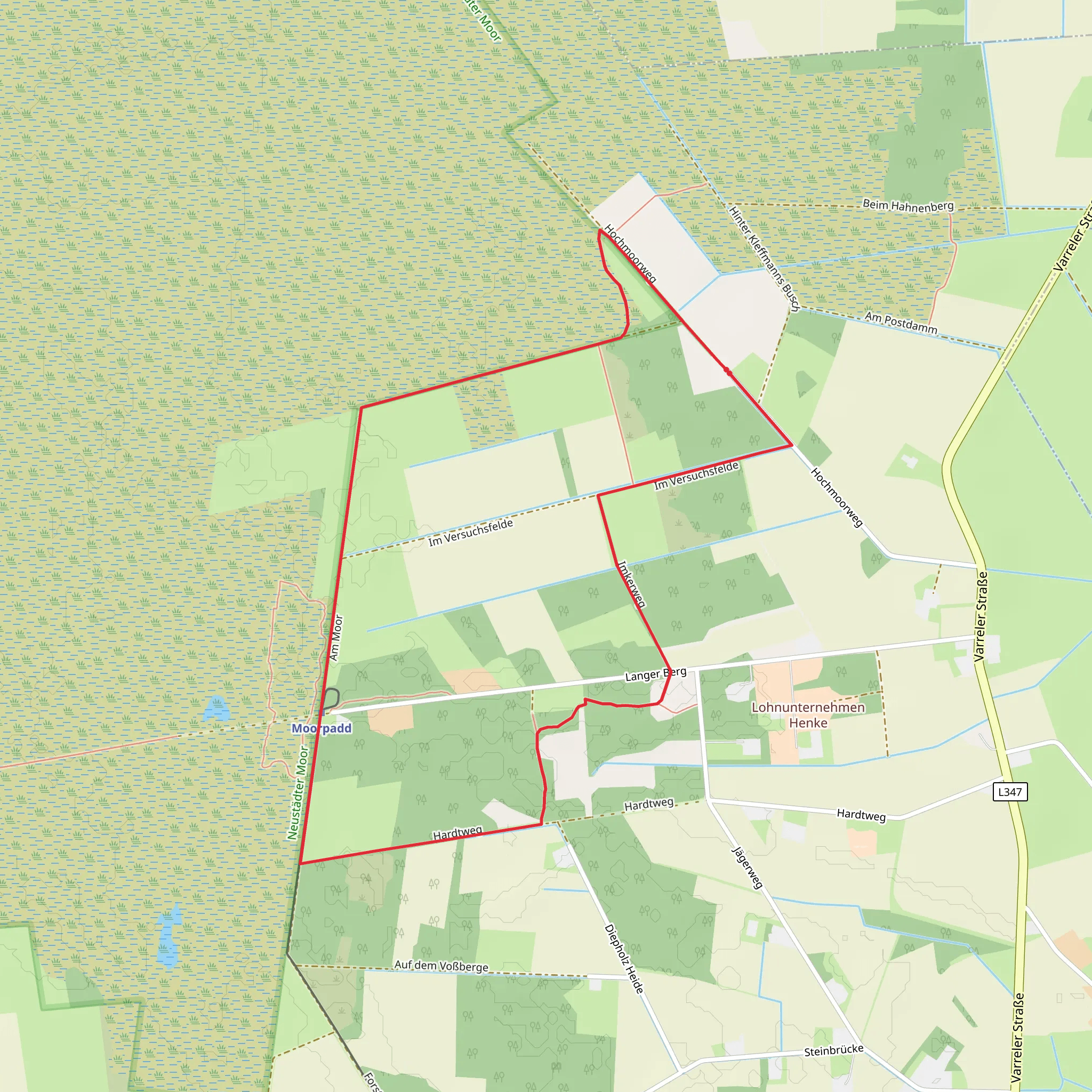 Langer Berg Loop mobile static map