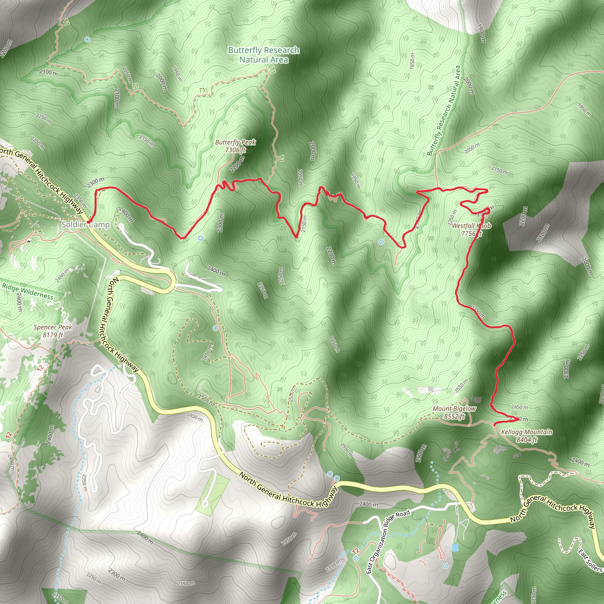 Butterfly Trail mobile static map