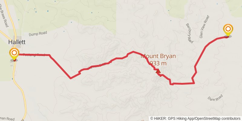 Heysen Trail stage 30 Map