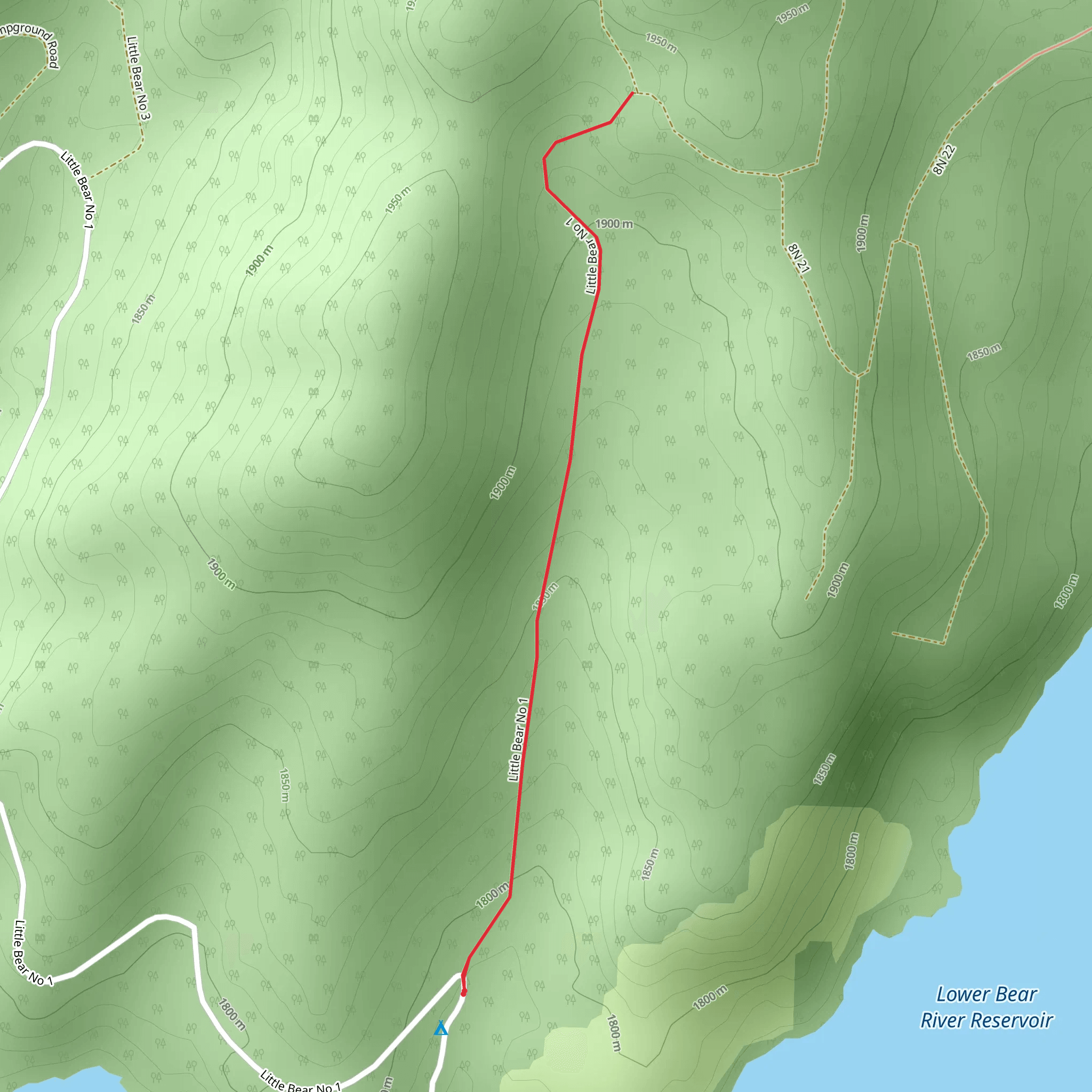 Sugar Pine Creek Walk mobile static map
