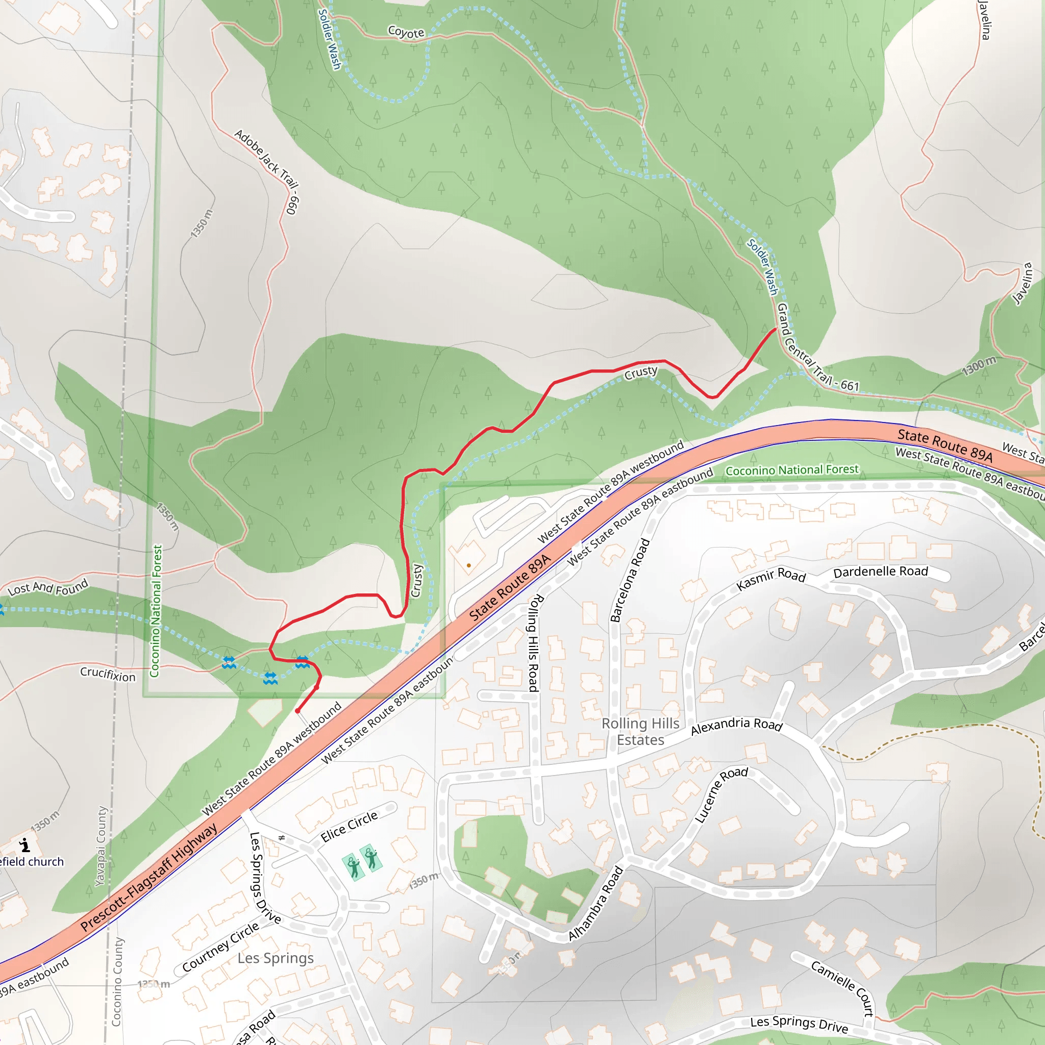 Crusty Trail mobile static map