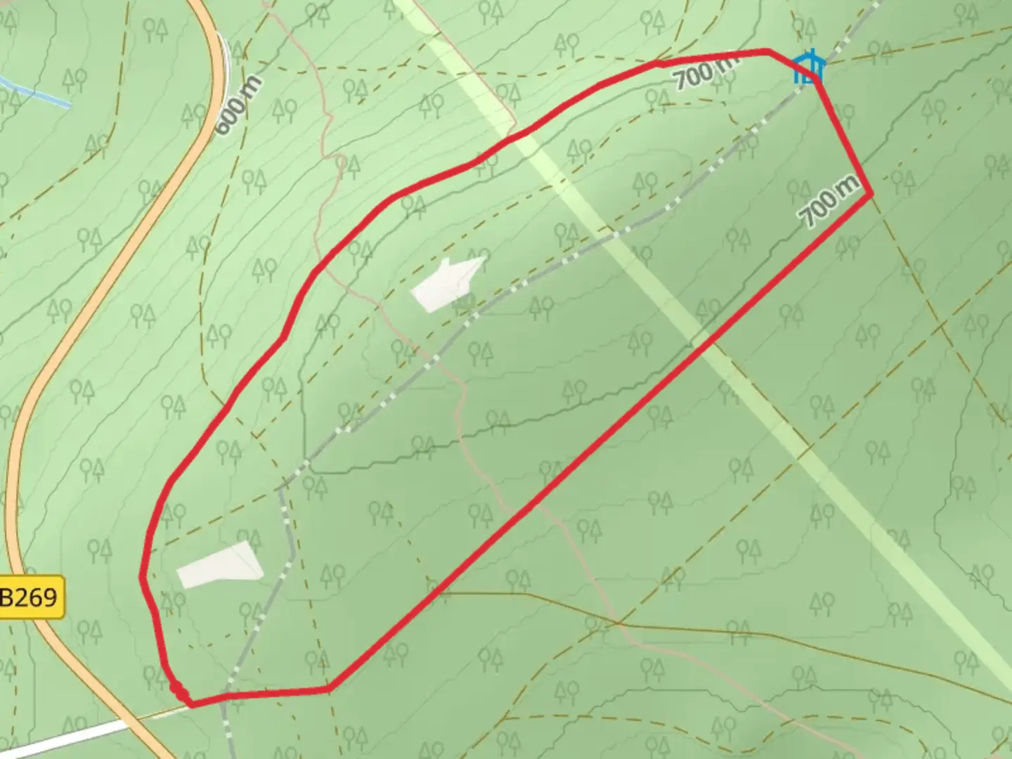 An image depicting the trail Usarkopf Loop and its surrounding area.