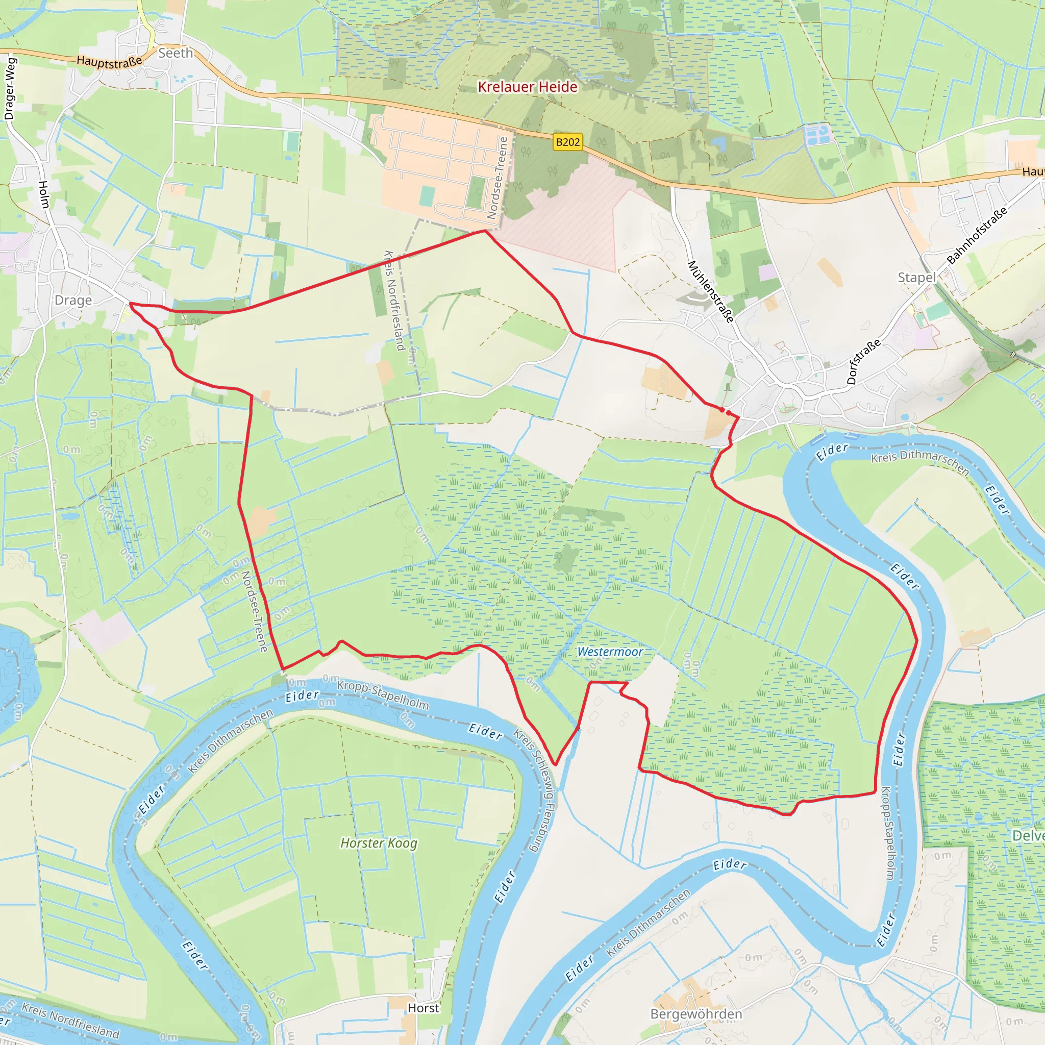 Rundwanderweg Tour 1 mobile static map